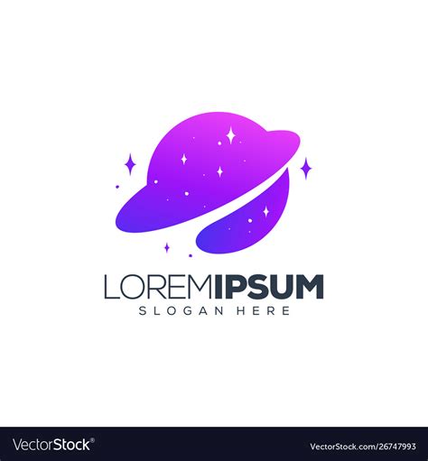 Planet logo design Royalty Free Vector Image - VectorStock