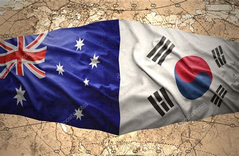 South Korea and Australia — Stock Photo © Ruletkka #39848709