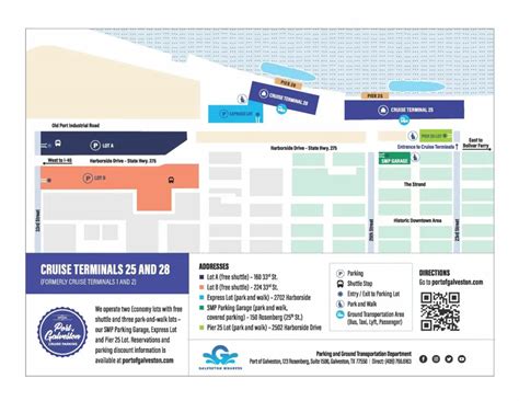 Galveston Cruise Port Terminal Parking, Shuttles, Maps (2024)