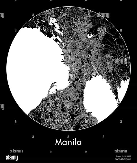 City Map Manila Philippines Asia vector illustration Stock Vector Image & Art - Alamy