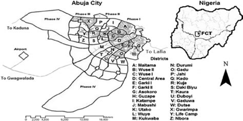 Map showing planned development of Abuja city. | Download Scientific ...