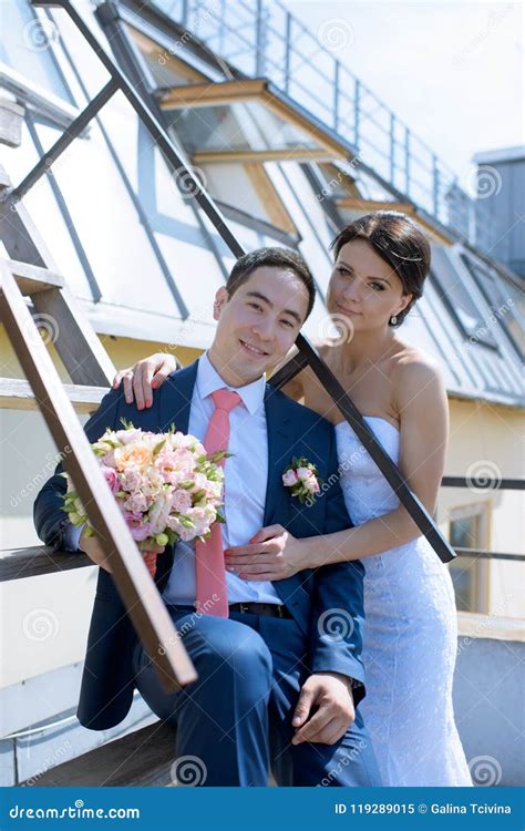 Wedding Couple on the Nature is Hugging Each Other Stock Image - Image of ceremony, lace: 119289015