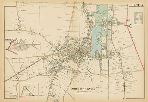 ABINGTON CENTER, Massachusetts - 1903 Map