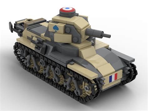 LEGO MOC Hotchkiss H39 Light Tank by Comrade_Katya | Rebrickable - Build with LEGO