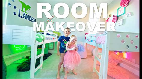 EXTREME Room Makeover *BOY/GIRL Shared Bedroom* - YouTube