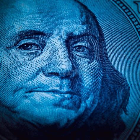 A Portrait of President Franklin on a Hundred-dollar Bill. Close Up Stock Image - Image of ...