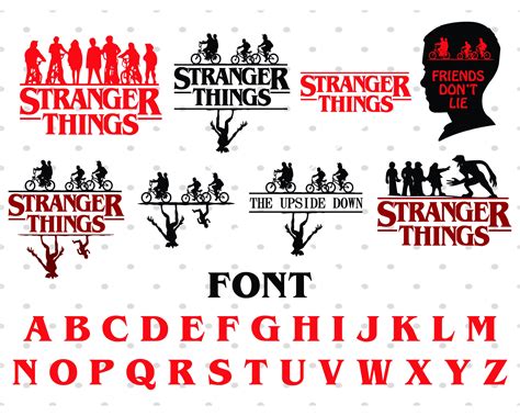 Stranger things Svg Stranger things font SVG PNG DXF | Etsy