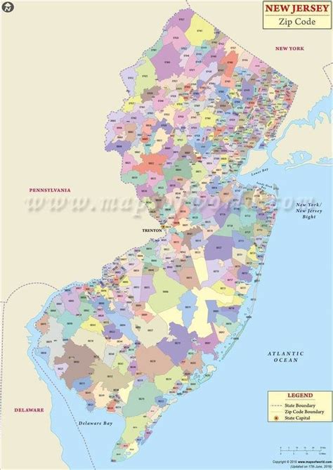 Printable Nj County Map