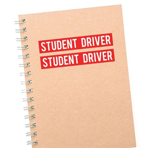 2X Student Driver Sticker Decal | Funny Warning Stickers - Sticker Collective