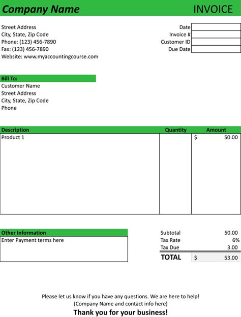 Blank Invoice Template | Sample | Form | Free Download PDF | Excel | Word