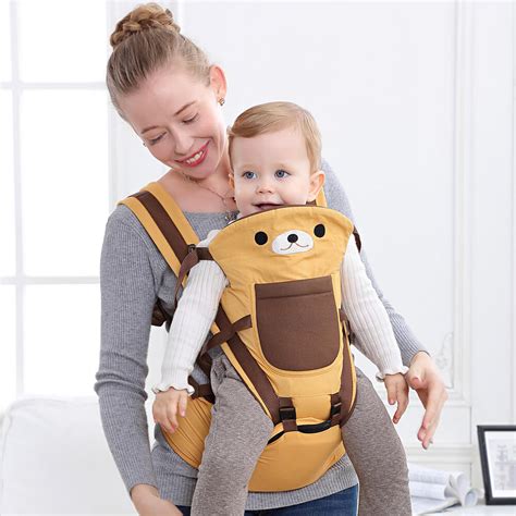 #1 Cotton Baby Carrier Infant Comfort Backpack Buckle Sling Wrap ...