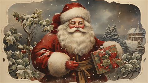 Vintage Santa Claus Art Free Stock Photo - Public Domain Pictures