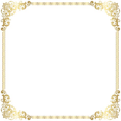 gold border clipart transparent 10 free Cliparts | Download images on Clipground 2024