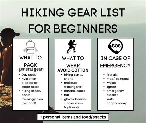 Ultimate Hiking Gear List for Beginners - Go Hiking San Diego