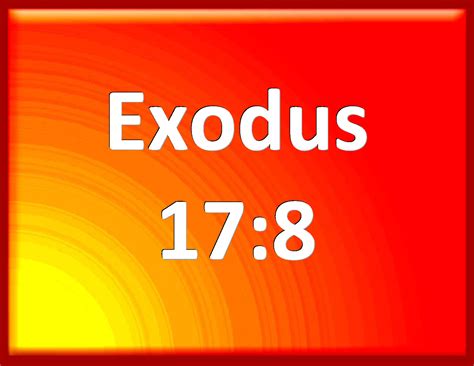 Exodus 17:8 Then came Amalek, and fought with Israel in Rephidim.