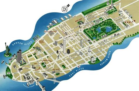 New York City Map - TravelsFinders.Com