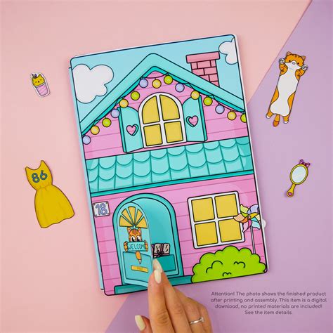 Printable Dollhouse Pop It Activities For Kids DIY Busy Book New Zealand | lupon.gov.ph