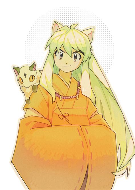 inuyasha and kirara (inuyasha) drawn by tenteko_mai51 | Danbooru