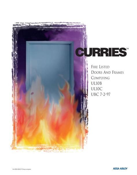 Fire Labeled Door Chart - Curries