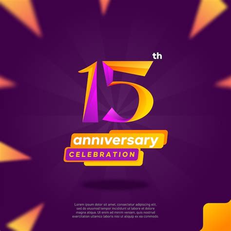 Premium Vector | Number 15 logo icon design, 15th birthday logo number, 15th anniversary.