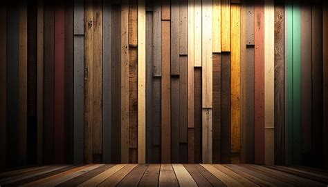 Premium Photo | Rustic wood paneling in natural colors. ai generative.