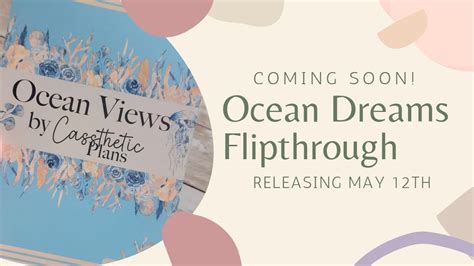 NEW STICKER BOOK | Ocean Views by Cassthetic Plans | Flipthrough - YouTube