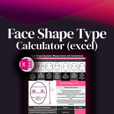 Face Shape Calculator / Face Shape Analysis / Face Shape Type - Etsy ...