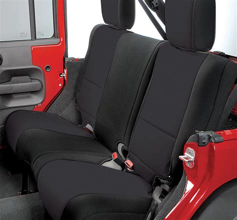 Rugged Ridge Custom Fit Neoprene Rear Seat Covers for 07-18 Jeep Wrangler JK 2 Door | Quadratec