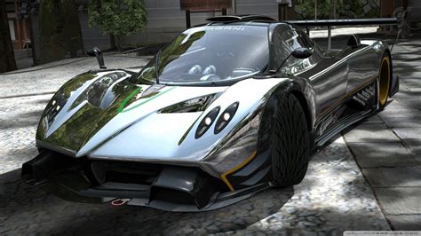 Pagani Zonda R In Chrome HD desktop wallpaper : Widescreen : High Definition : Fullscreen