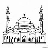 Islamic Mosque Coloring Page 2530 2018 sketch template