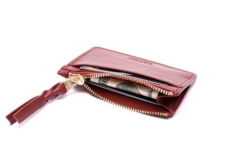 Zipper Credit Card Wallet - Handmade Leather Wallet and Pouch