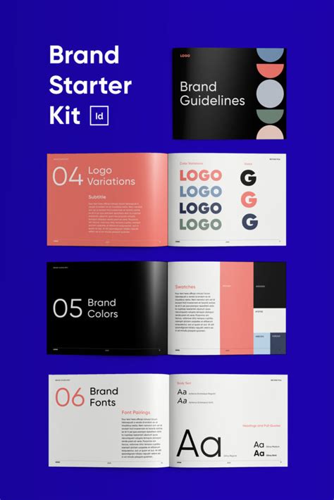 Brand Starter Kit for InDesign | Brand Guidelines Template Pack