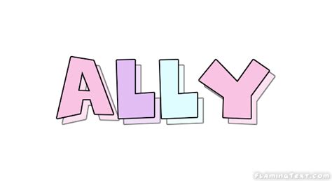 Ally Logo | Free Name Design Tool from Flaming Text