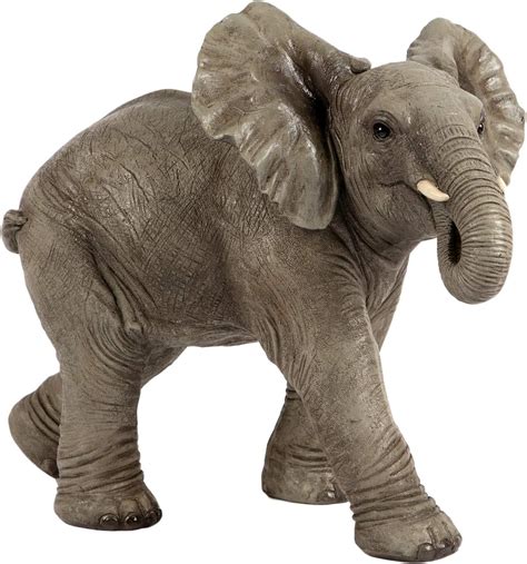 Outdoor Garden Patio Large Resin Life Like Elephant Statue Figurine ...