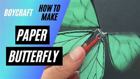 How to make Butterfly can fly with paper (Easy DIY)- BoyCraft | How to make butterfly, Paper ...