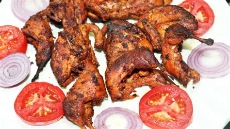 Tasty fried teetar bird || fresh and marinated quail - YouTube