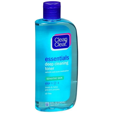 Essentials Deep Cleaning Toner, Sensitive Skin, Essentials Deep ...