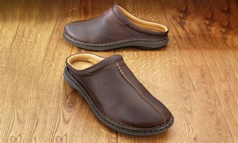 Men's Leather Slippers | Groupon Goods