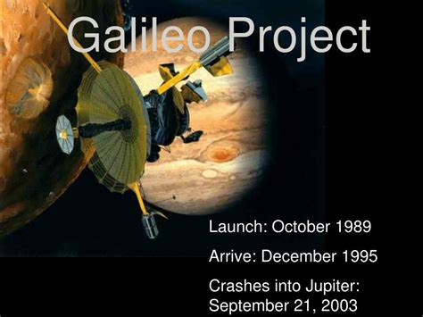 21 septembre 2003 – la sonde spatiale Galileo est envoyée s'écraser sur Jupiter - Nima REJA