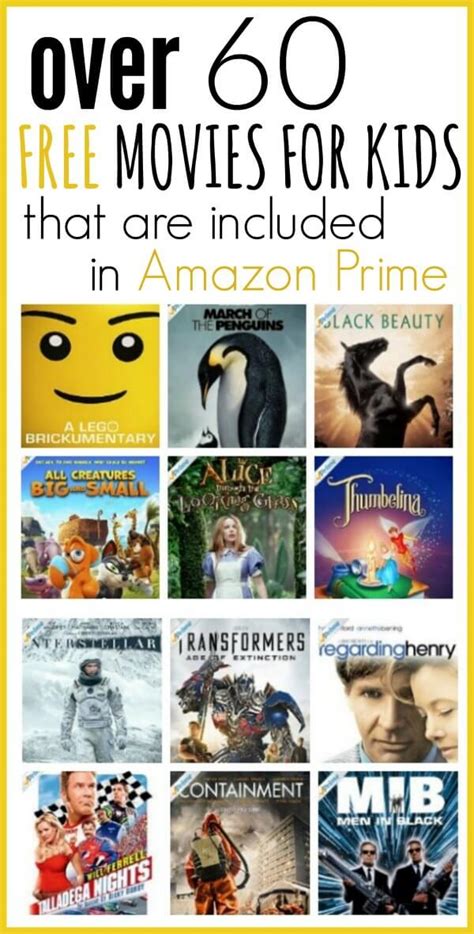 Best Free Amazon Prime Movies for Kids - 60 free kids movies