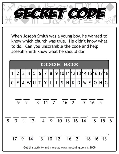 Secret Code Puzzles – My CTR Ring