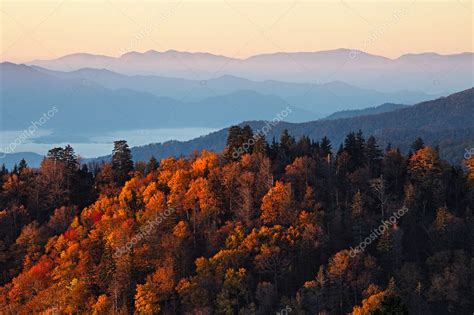 Sunrise at Smoky Mountains Stock Photo by ©khoroshkov 14020359