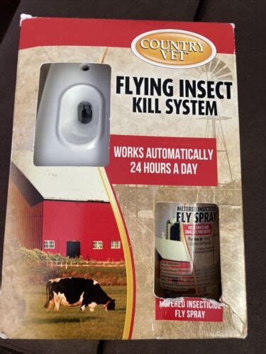 Country Vet Flying Insect Control Kit W/ 1 Dispenser & 1 Metered Fly Spray