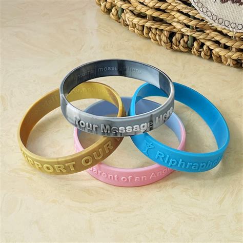 Customized Silicone Wristband, Personalized Silicone Bracelets With Own Logo Text