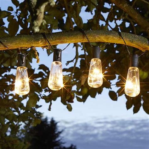 shrubs 20 x Lights Solar Bulb Festoon String Lights Outdoor Garden Decor Tree Home & Garden ...