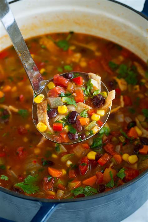 Black Bean Tortilla Soup - Cooking Classy