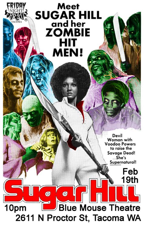 Sugar Hill (1974) | Blaxploitation film, Horror movie posters, African american movie posters