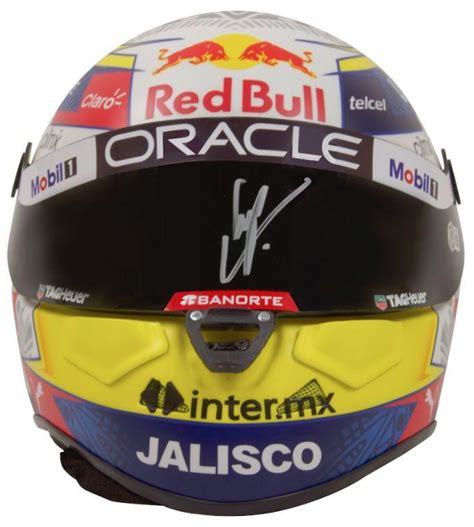 Sergio Perez Signed Full-Size Red Bull Racing Helmet (Beckett ...