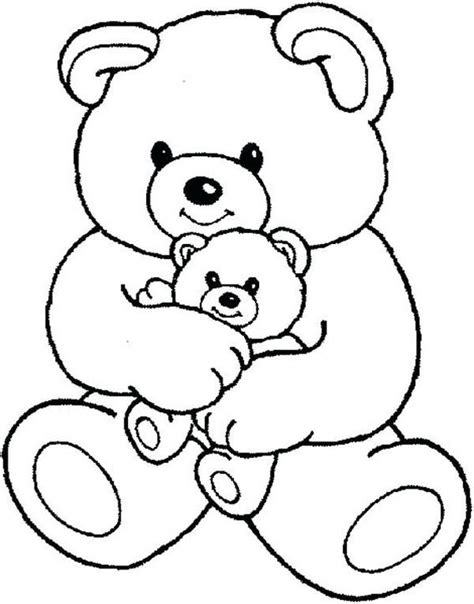 The Images of Cuddly Teddy Bears Picnic Coloring Pages for Children ...