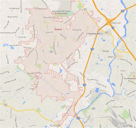 Smyrna Georgia Map - United States